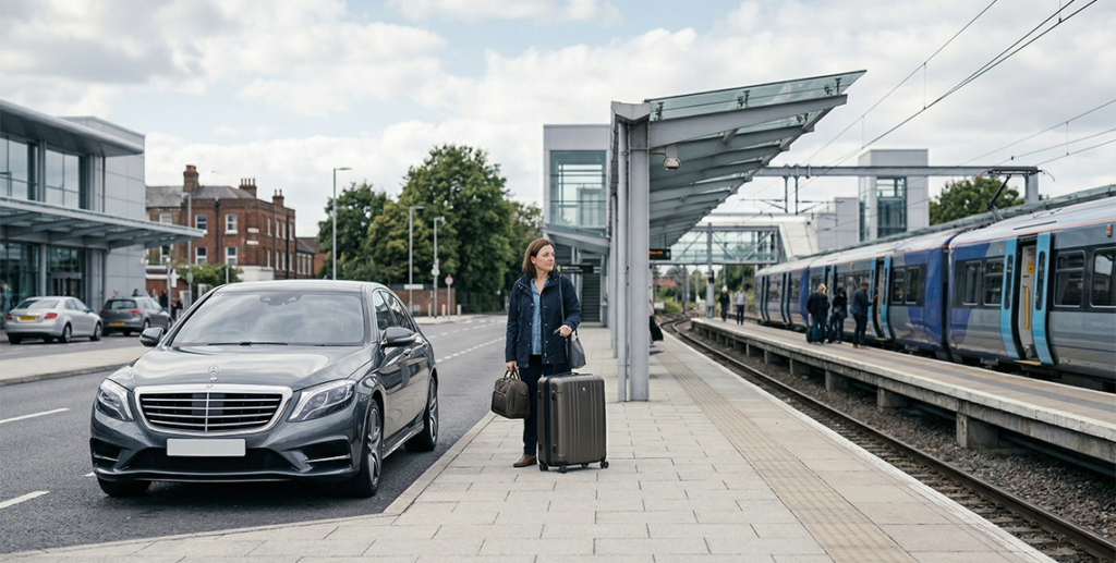taxi vs train London airport