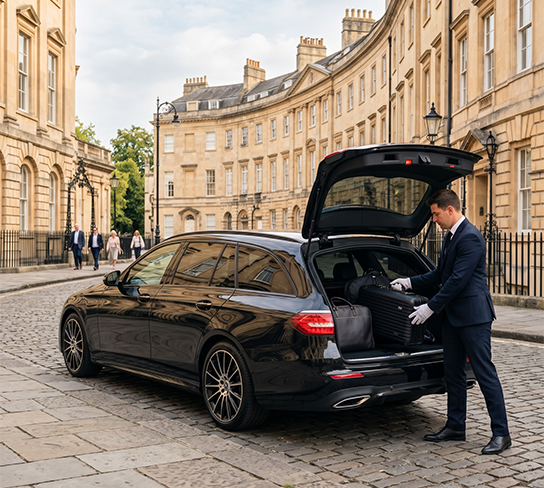 Pre-Booked Private Hire from Bath to Stansted Airport