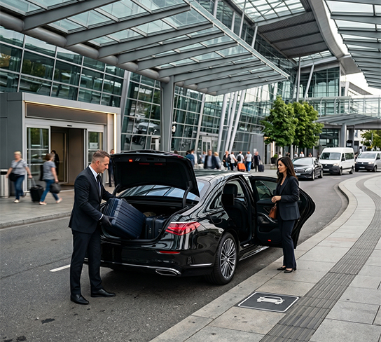 Your Southampton to Luton airport transfer, door to terminal
